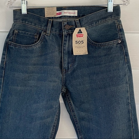 Levi’s 505 Regular-Fit Jeans Sz 16 (W28 X L28) - Picture 3 of 9